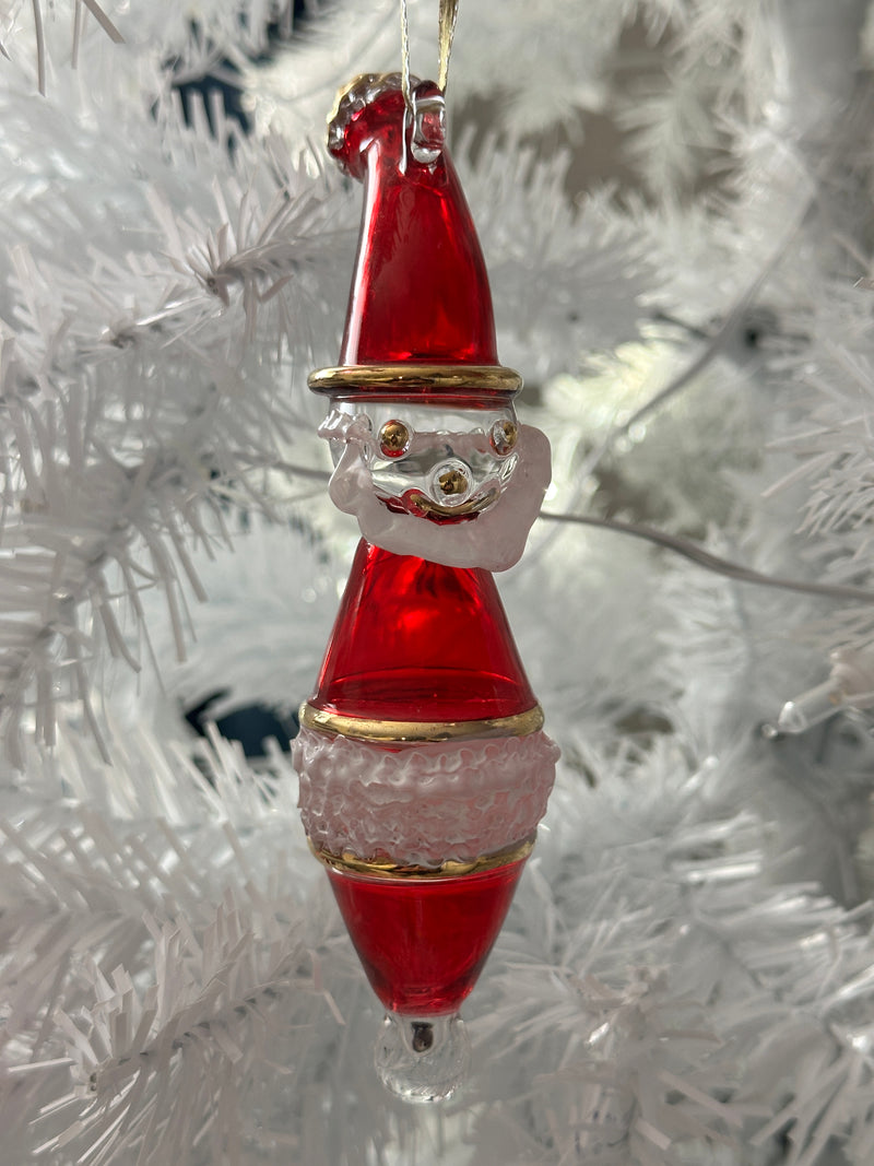 Santa Claus Ornament- Egyptian Hand Blown Glass