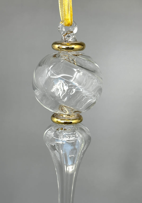 Crystal Globe Ornament - Egyptian Handblown Glass