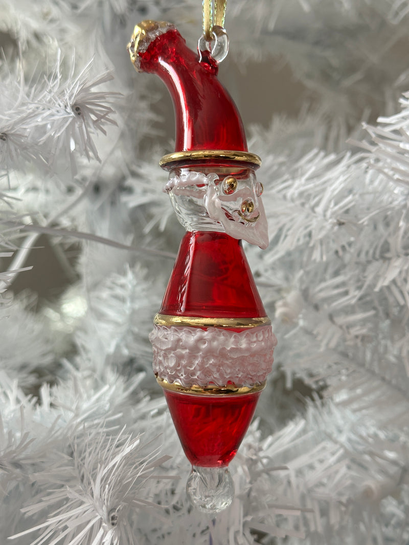 Santa Claus Ornament- Egyptian Hand Blown Glass