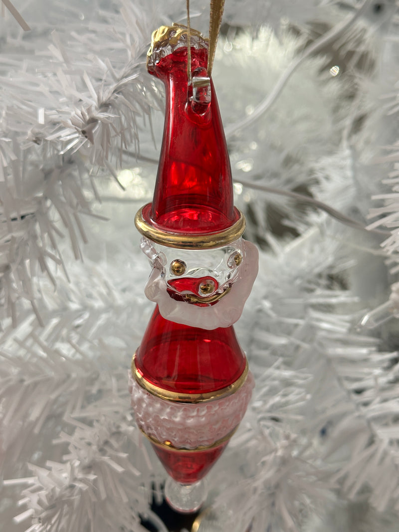 Santa Claus Ornament- Egyptian Hand Blown Glass