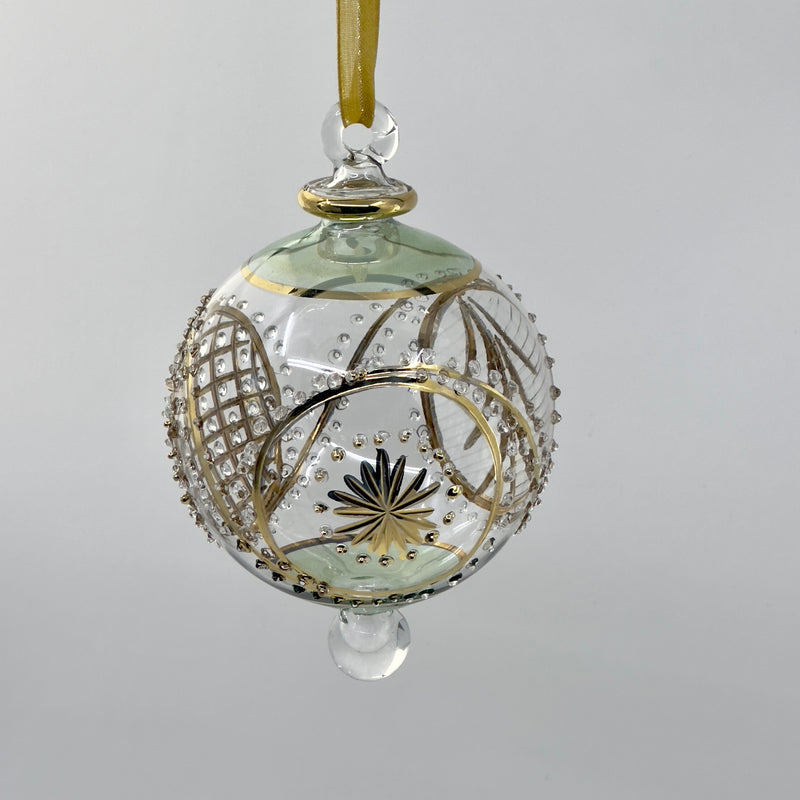 Large Globe - Egyptian Hand Blown Glass Ornament