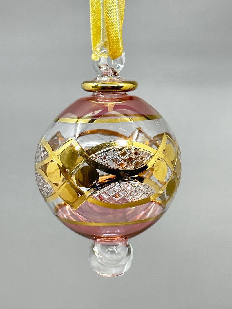 Small Globe - Egyptian Hand Blown Glass Ornament