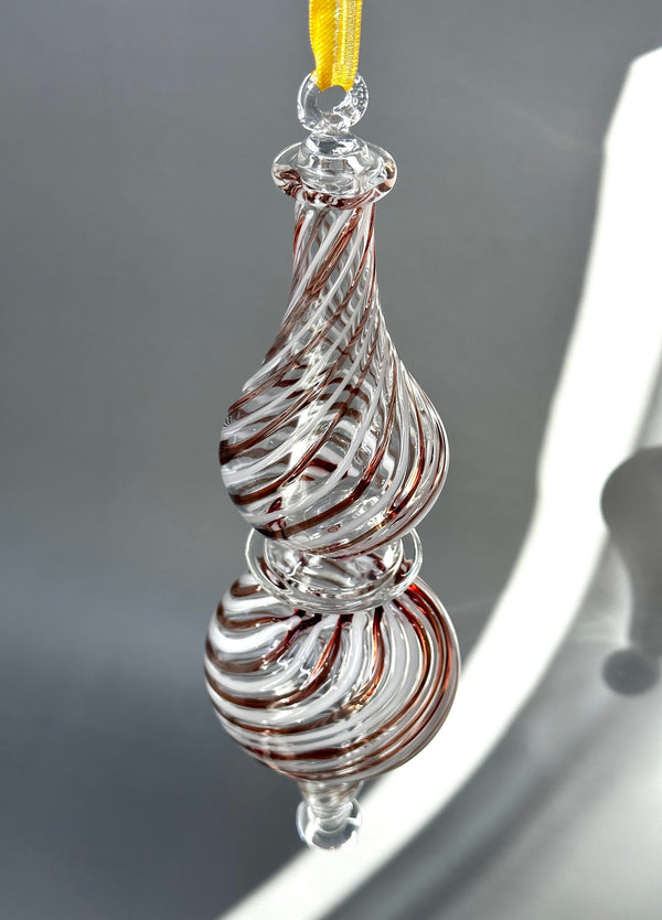 Best Candy Design Swirl Flip Teardrop Ornaments