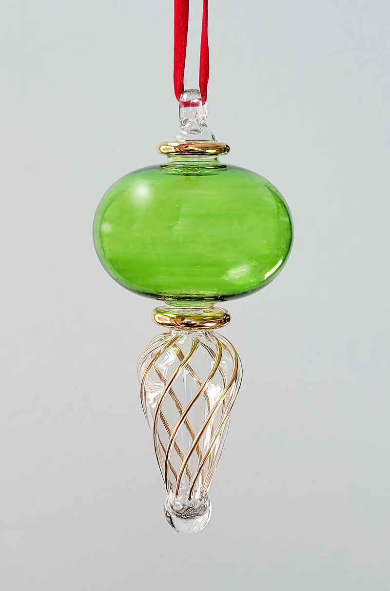 Mid-Size Tear Drop Ornament - Egyptian Hand Blown Glass