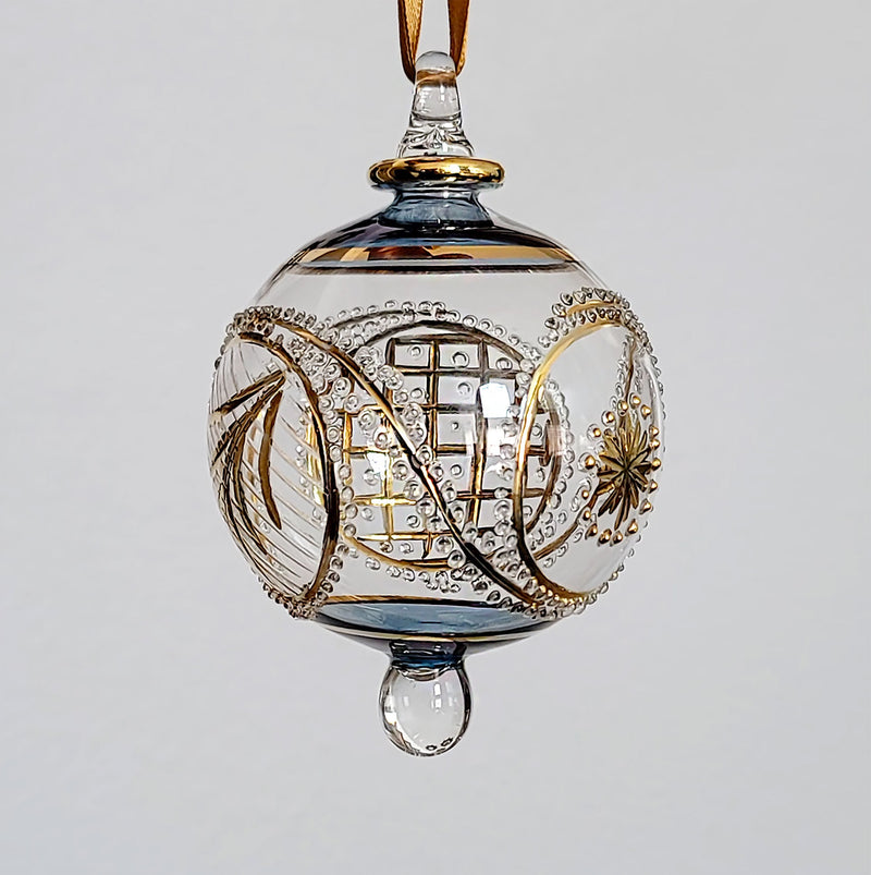 Large Globe - Egyptian Hand Blown Glass Ornament