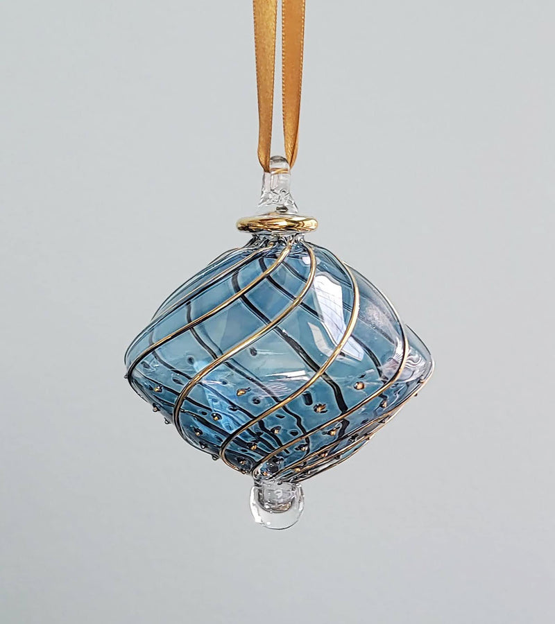 Swirl - Egyptian Handblown Glass Ornament