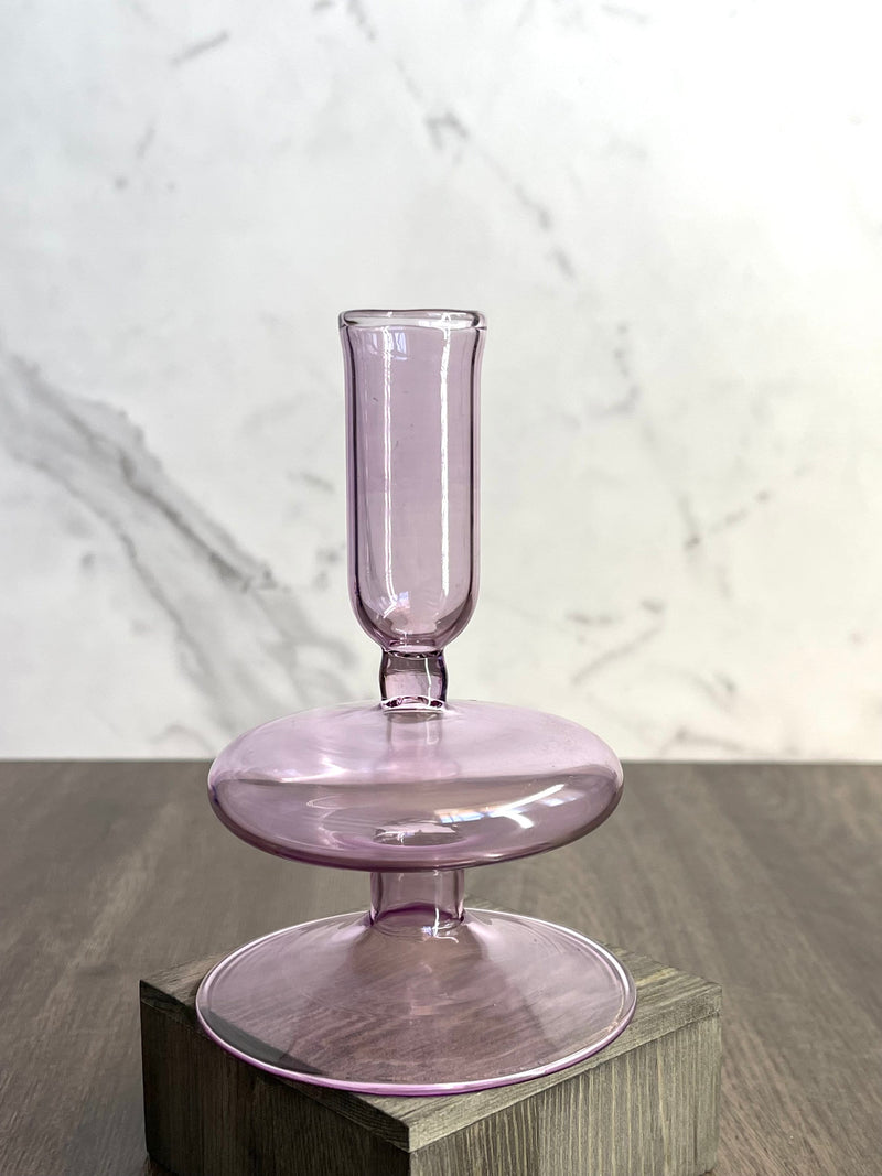 Handblown Trumpetin Candle Holders