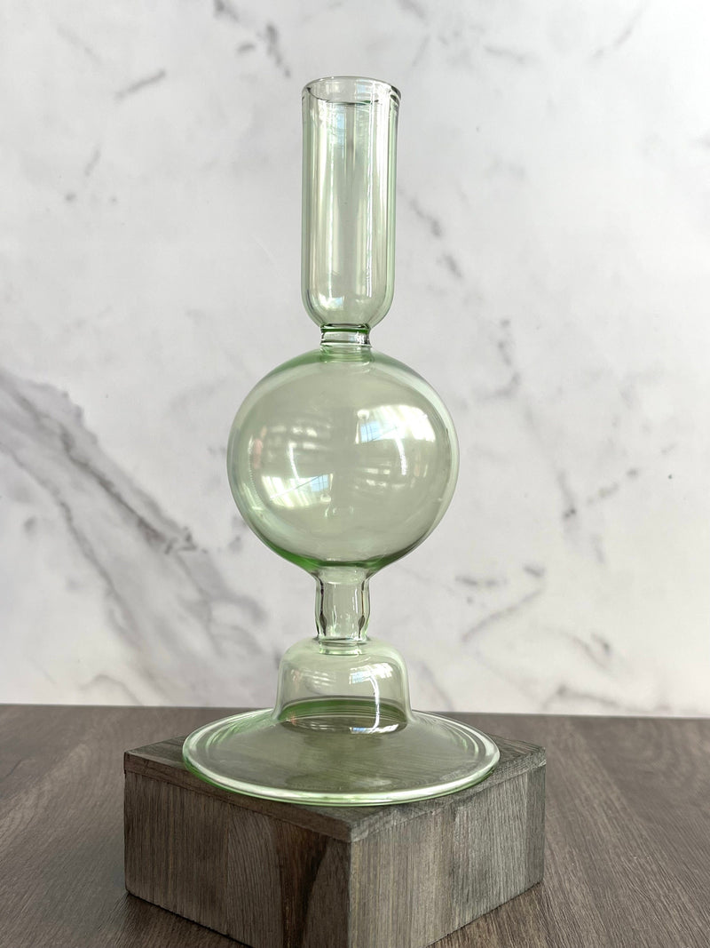 Handblown Globe Design Candle Holder