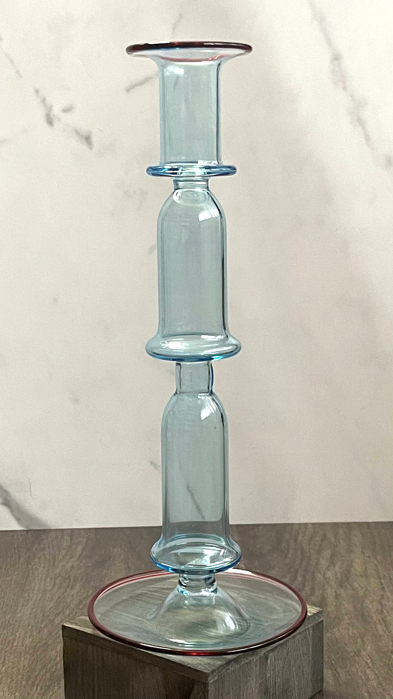 Egyptian Handblown Double Bell Candle Stick