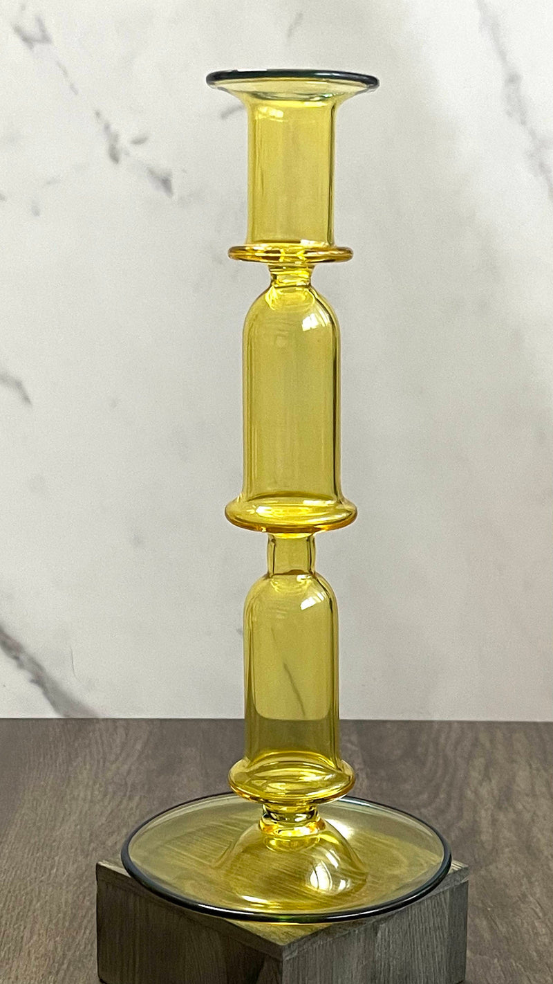 Egyptian Handblown Double Bell Candle Stick