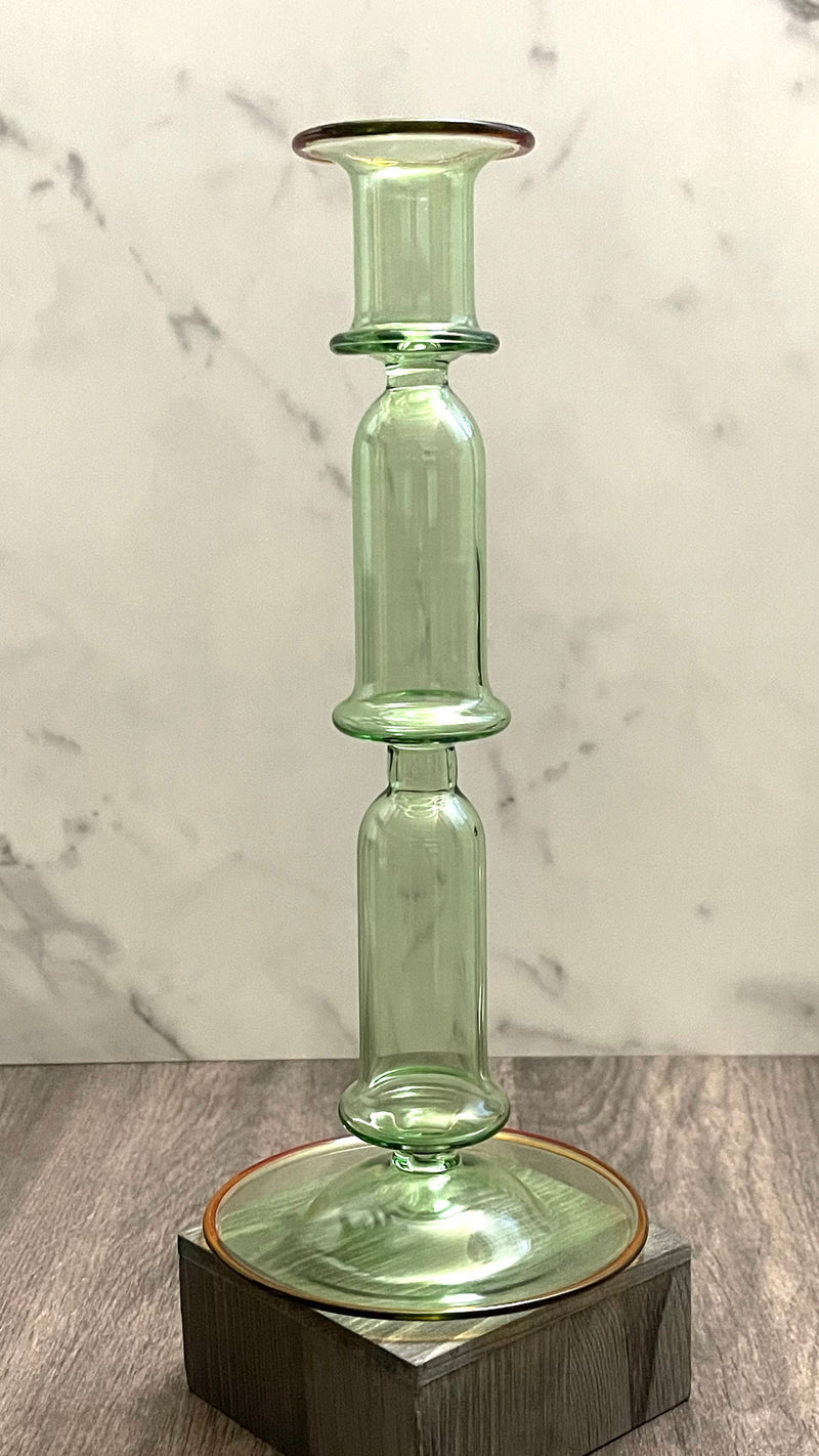 Egyptian Handblown Double Bell Candle Stick