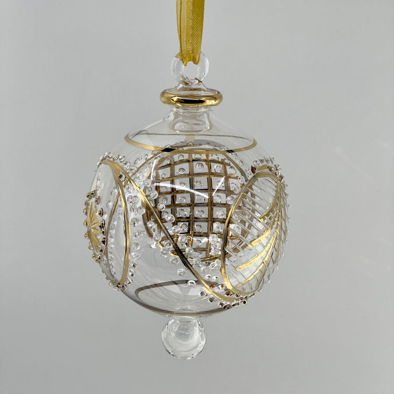 Large Globe - Egyptian Hand Blown Glass Ornament