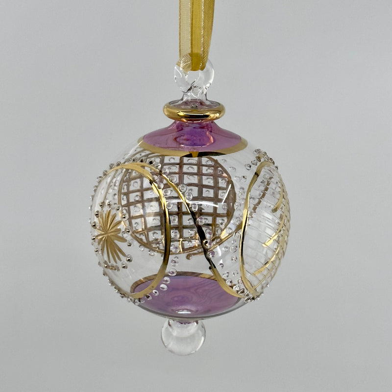 Large Globe - Egyptian Hand Blown Glass Ornament