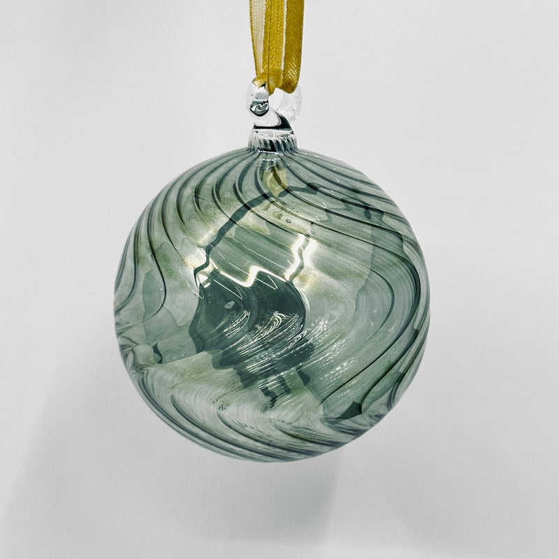 Large Swirl Glass Globe - Egyptian Hand Blown Glass Ornament