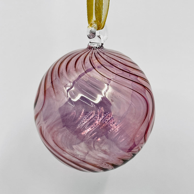 Large Swirl Glass Globe - Egyptian Hand Blown Glass Ornament