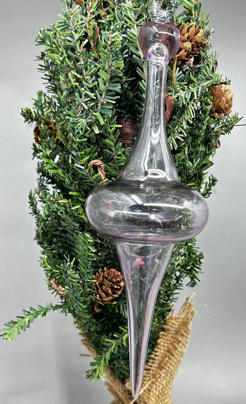 Purple Saucer Glass Ornaments - Egyptian Hand Blown