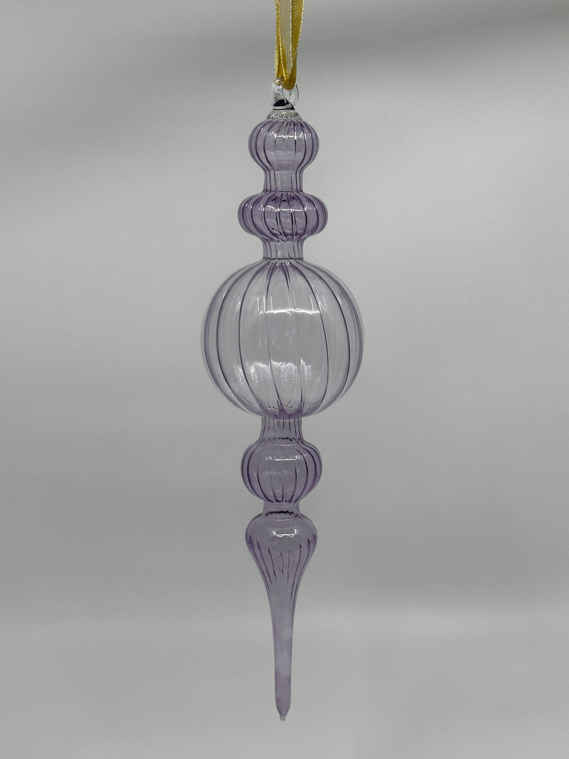 Handblown Swirl Bubble Glass Egyptian Ornament