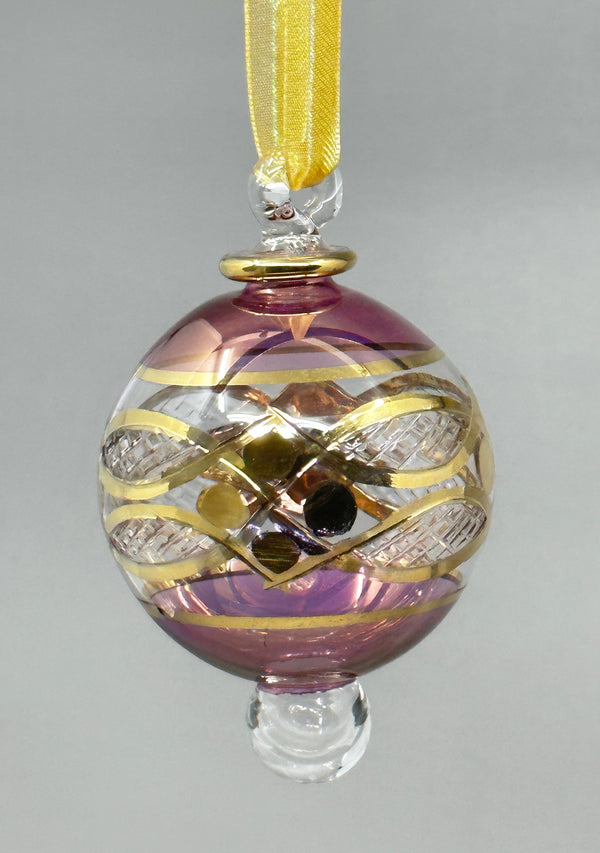 Small Globe - Egyptian Hand Blown Glass Ornament