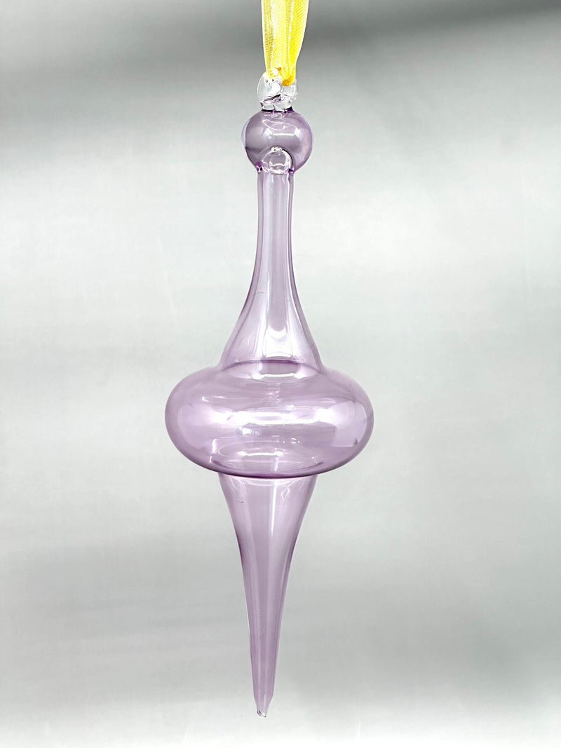 Purple Saucer Glass Ornaments - Egyptian Hand Blown