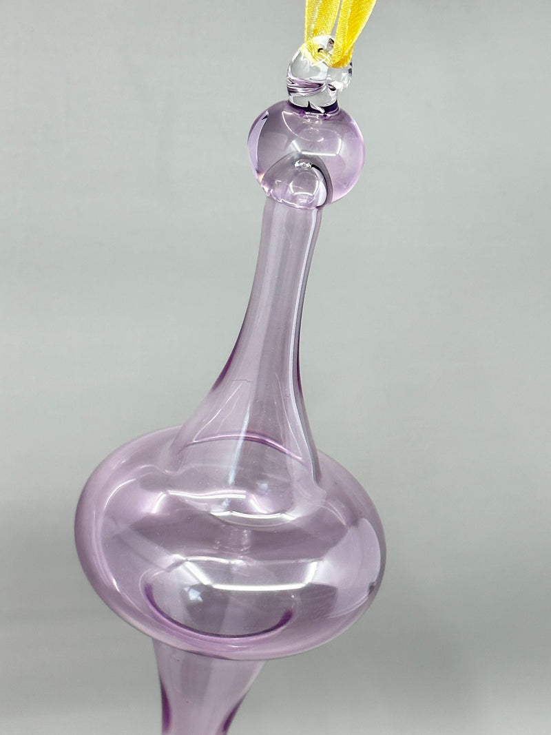 Purple Saucer Glass Ornaments - Egyptian Hand Blown